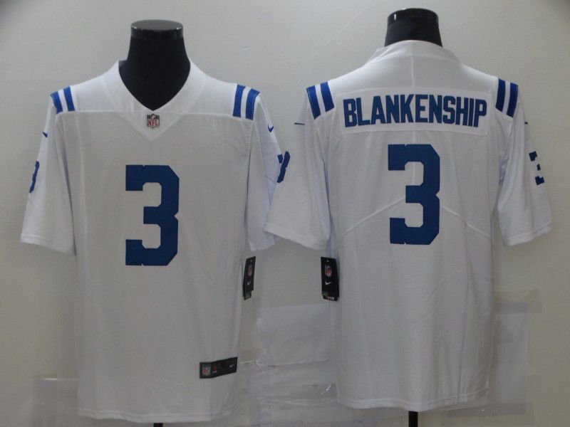 Men Indianapolis Colts #3 Blankenship White Nike Vapor Untouchable Limited 2021 NFL Jersey